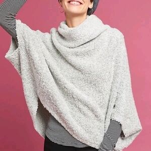 MOTH Anthropologie Fireside Dolman-Sleeved Pullover Gray Women's Sweater